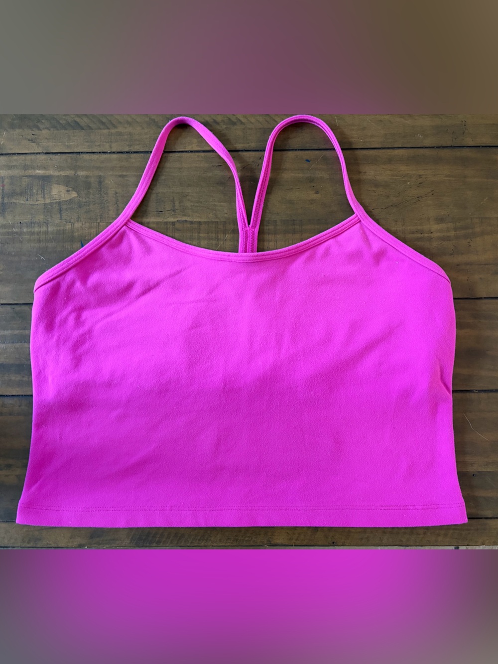 lululemon athletica Pink Strappy Crop Tank